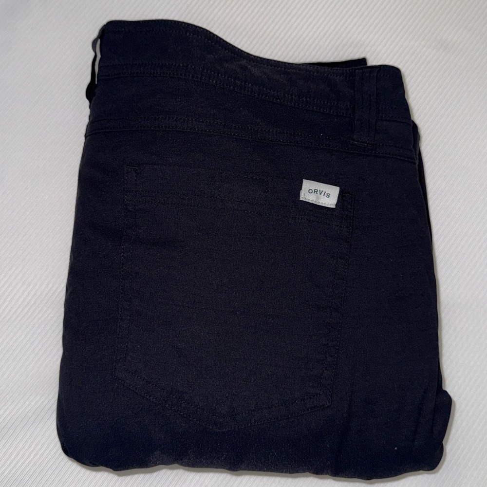 Orvis Mens Classic Collection Fleece Lined Tech Pants Black 36x30 Utility